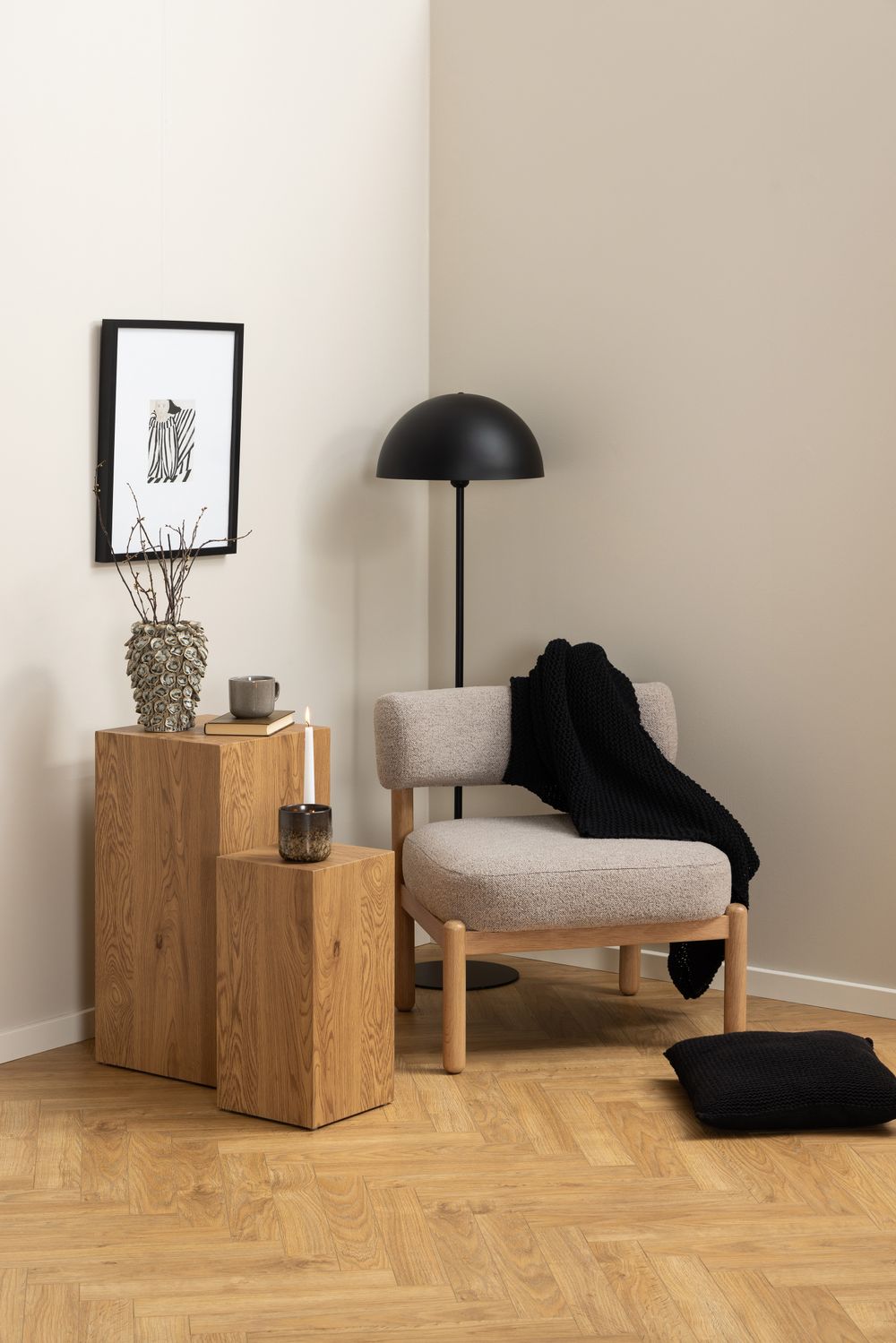 Fauteuil BURLEY - Beige ACT-159-001-M60