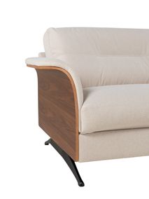 3-zit GLOW - Beige / Walnoot THC-21-003-TZ