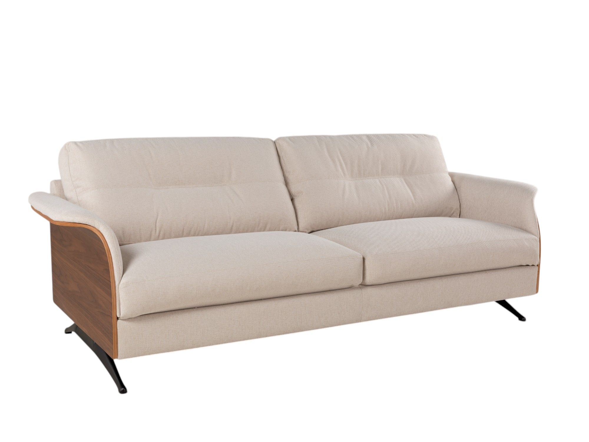 3-zit GLOW - Beige / walnoot