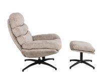 Fauteuil incl. poef SWIFT - Greige LEL-32-001-TZ