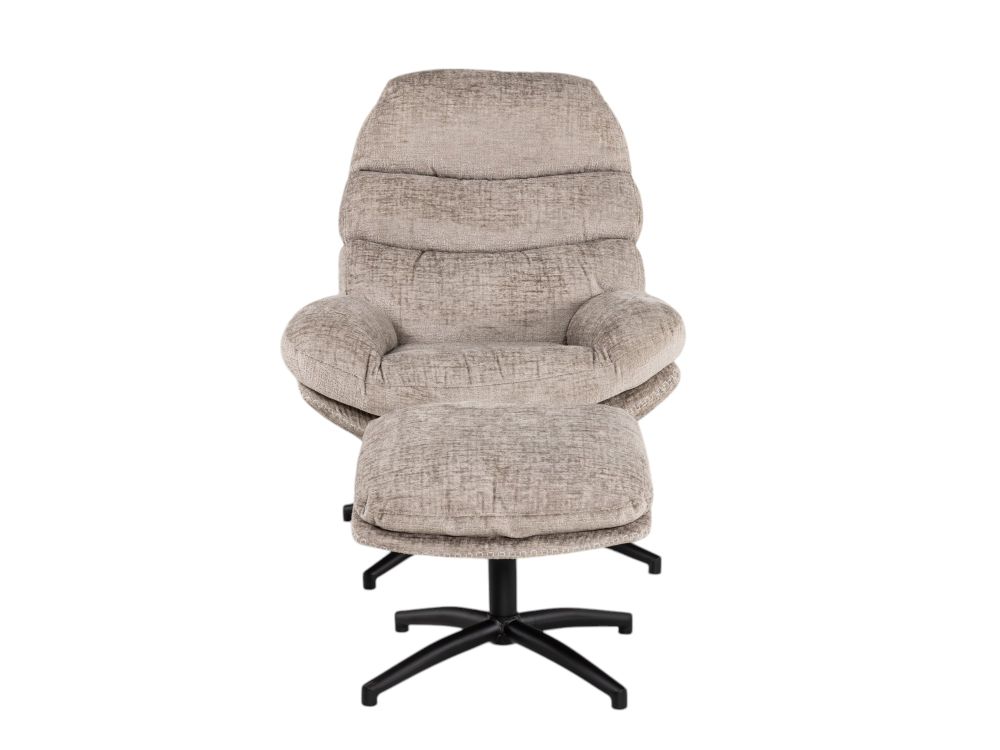 Fauteuil incl. poef SWIFT - Greige LEL-32-001-TZ