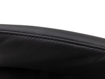 Draaibare armstoel JULIEN - Zwart leder MED-44-001-A804