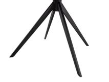 Draaibare armstoel JULIEN - Zwart leder MED-44-001-A804