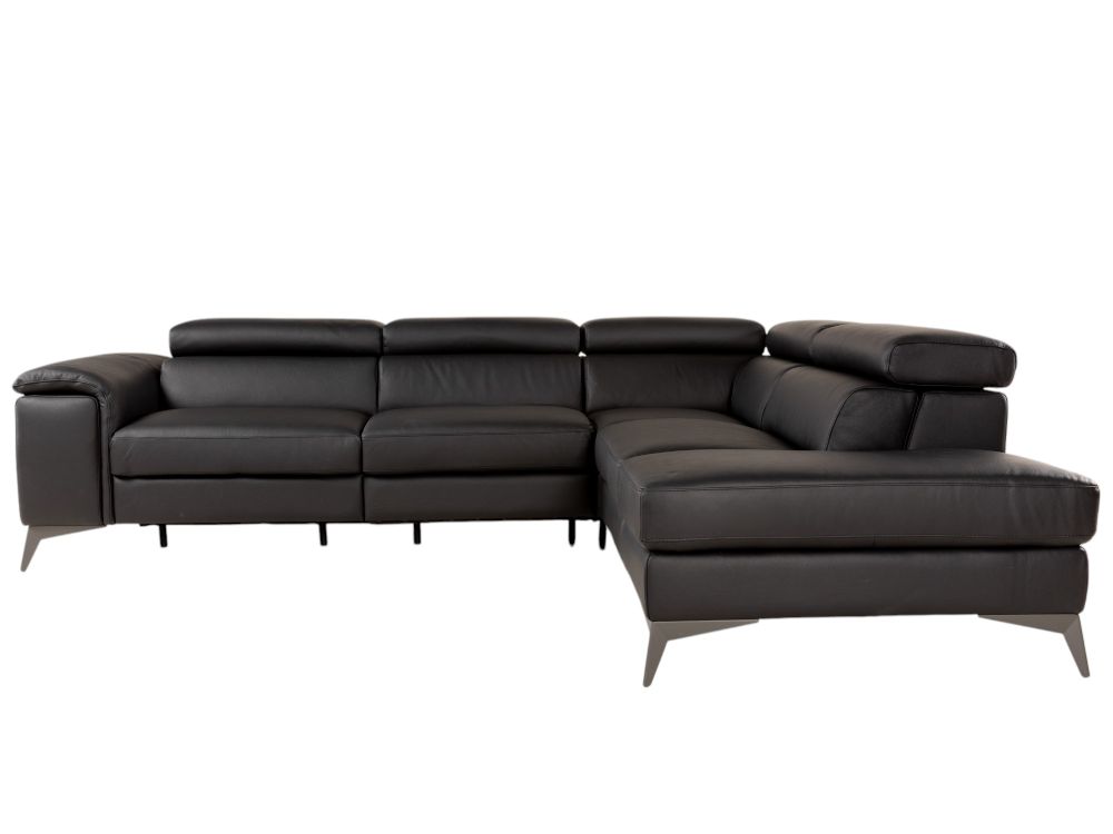 Hoeksalon REMO - Zwart leder C-MXD-69-HK-20225