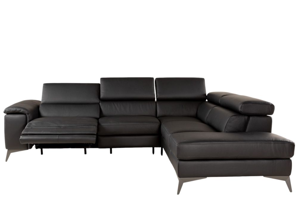 Hoeksalon REMO - Zwart leder C-MXD-69-HK-20225