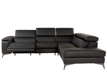 Hoeksalon REMO - Zwart leder C-MXD-69-HK-20225