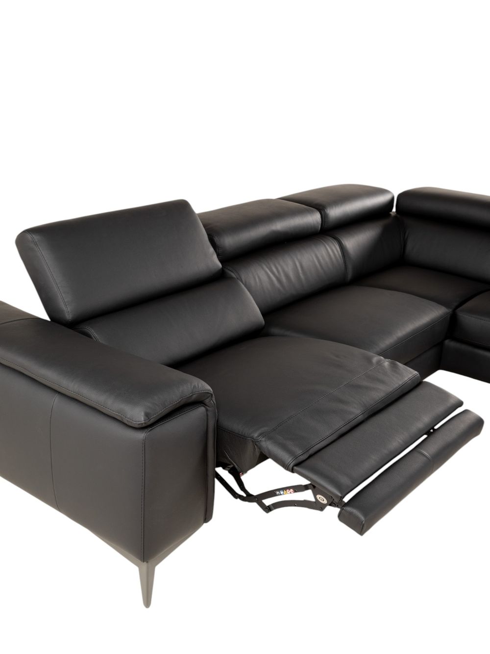 Hoeksalon REMO - Zwart leder C-MXD-69-HK-20225