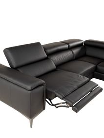 Hoeksalon REMO - Zwart leder C-MXD-69-HK-20225