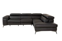 Hoeksalon REMO - Zwart leder C-MXD-69-HK-20225