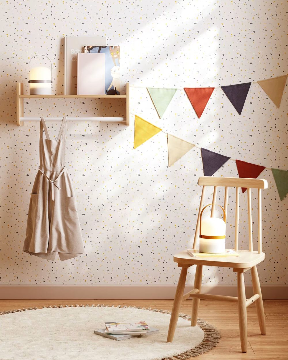 Boekenrekje FLORENTINA - Massief dennenhout KAV YG0052M46