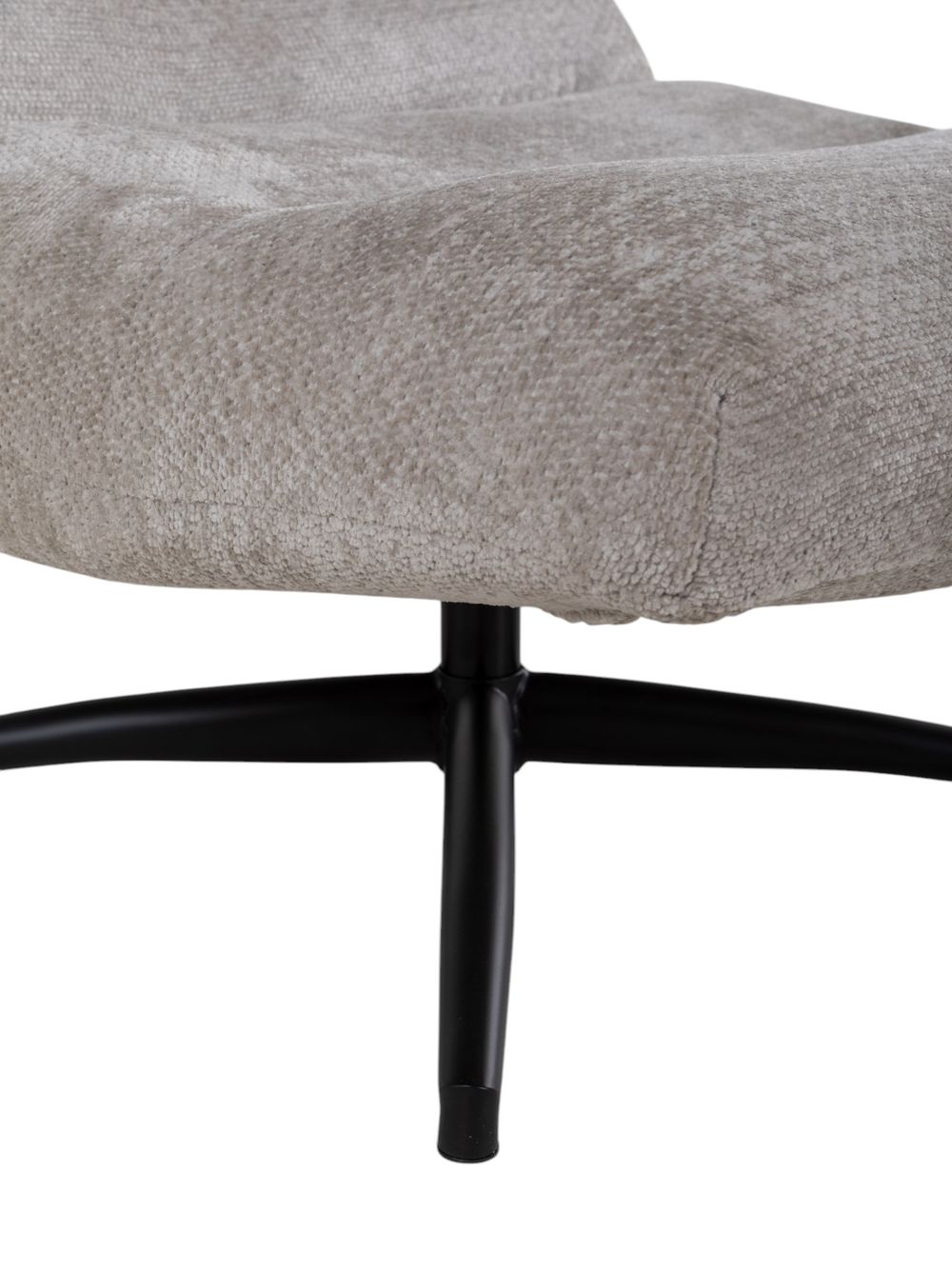 Fauteuil met poef FOXTON - Naturel MXF-293-000001