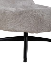 Fauteuil met poef FOXTON - Naturel MXF-293-000001