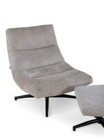Fauteuil met poef FOXTON - Naturel MXF-293-000001