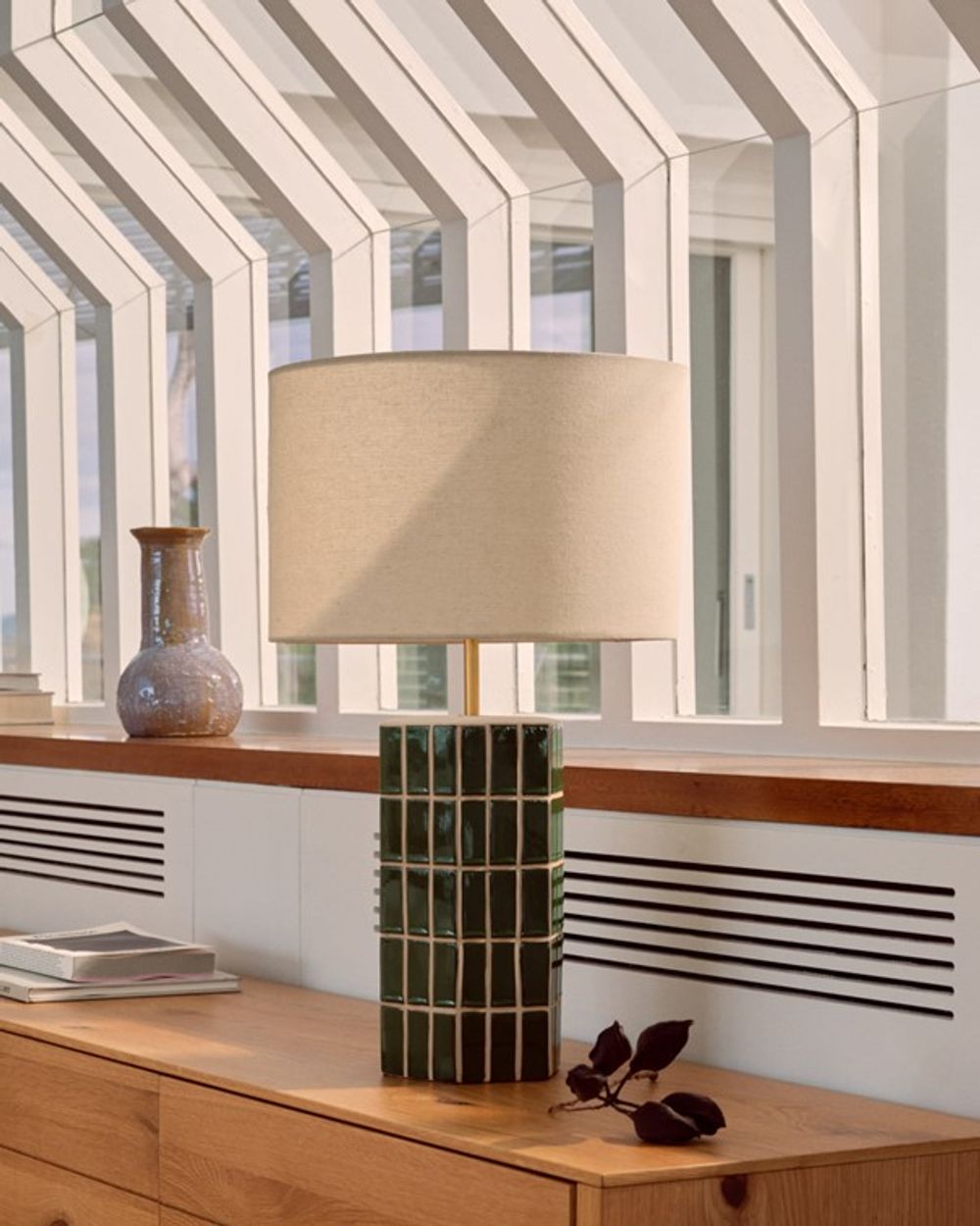 Tafellamp RUE - Groen/Ecru KAV L01008KK06