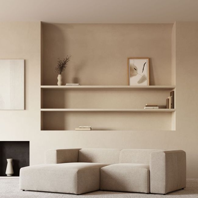 Hoekzetel BLOK - Beige