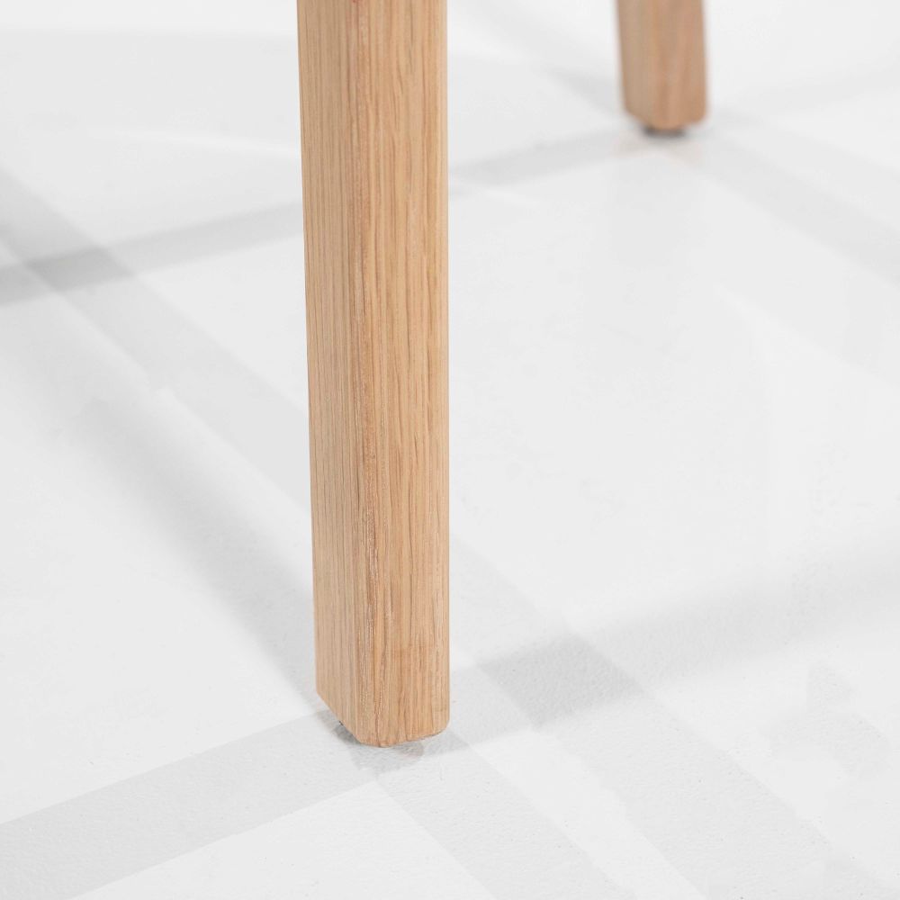 Eetkamerstoel MIKKY - Lichtgrijs/Eikenhout ELO 96175