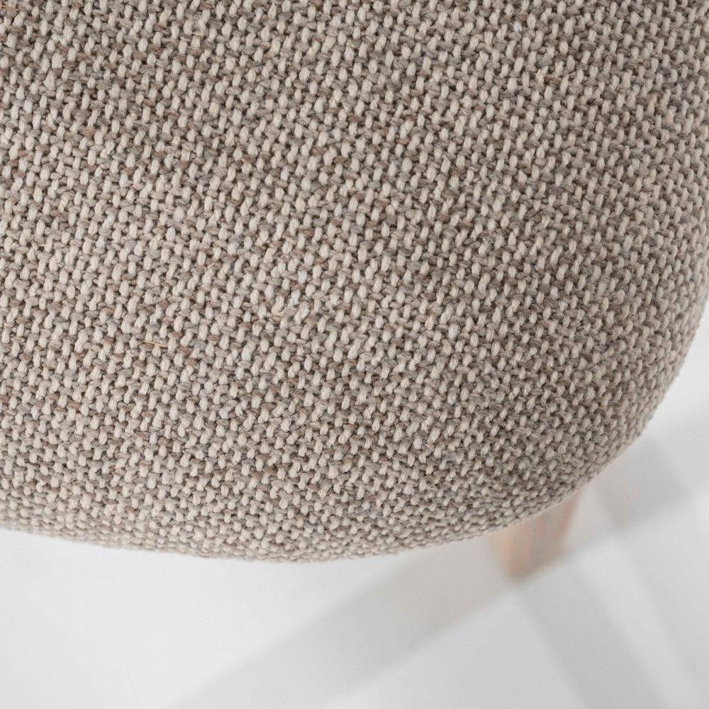 Eetkamerstoel MIKKY - Lichtgrijs/Eikenhout ELO 96175