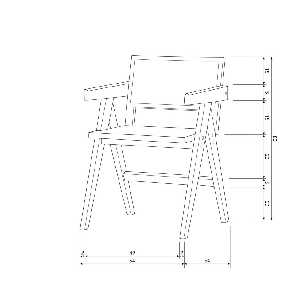 Armstoel GUNN - Rattan/Zwart DEE 373499-Z
