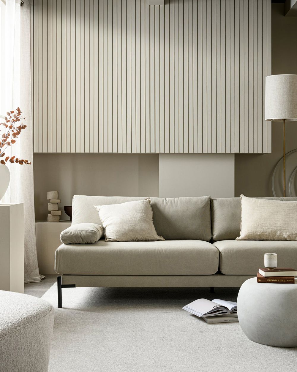 Bijzettafel PEBBLE - Betonlook DEE 375155-W