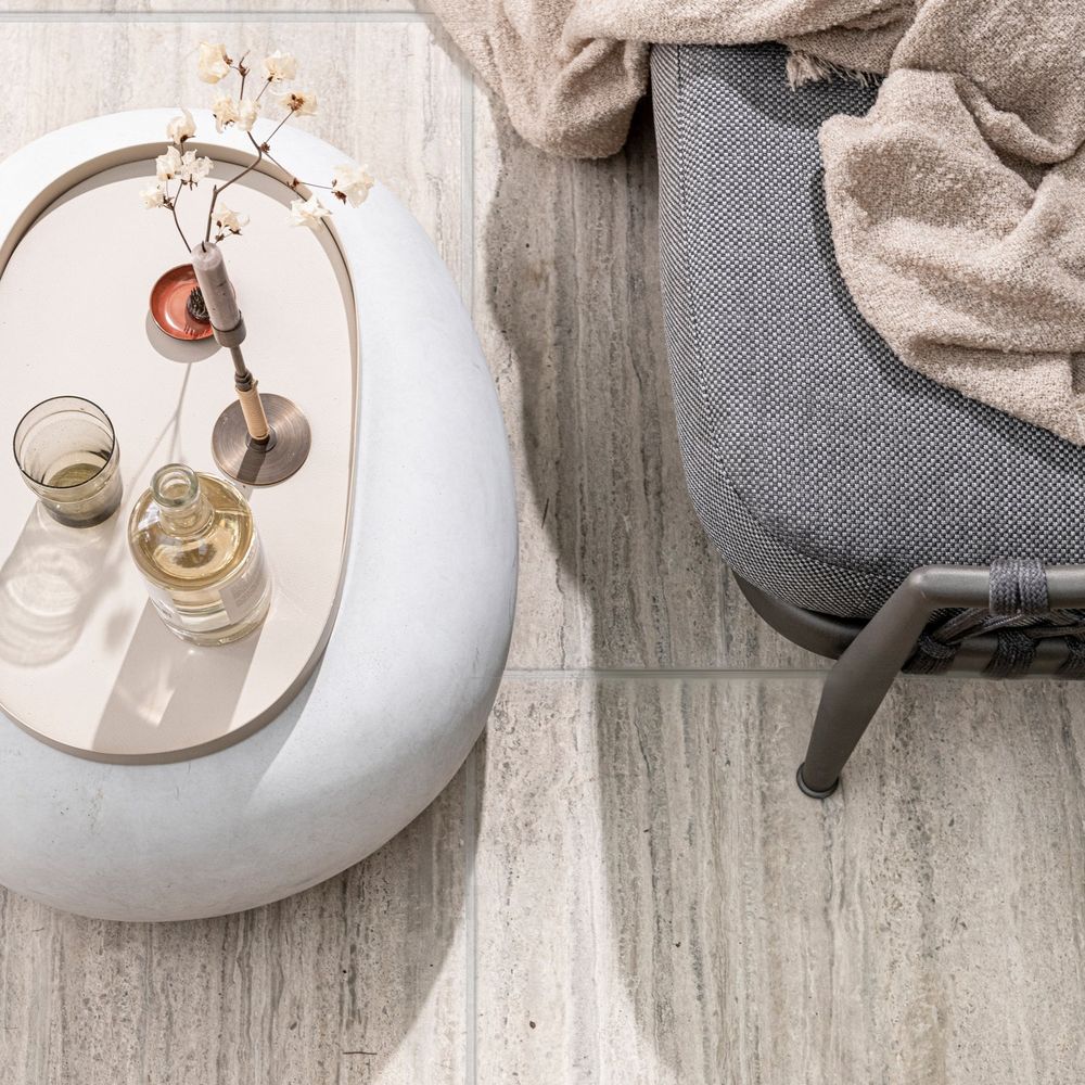Bijzettafel PEBBLE - Betonlook DEE 375155-W