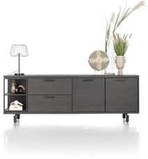 Eetkamerset RIDGEFIELD - Castle Antraciet C-HEH-304-TZ