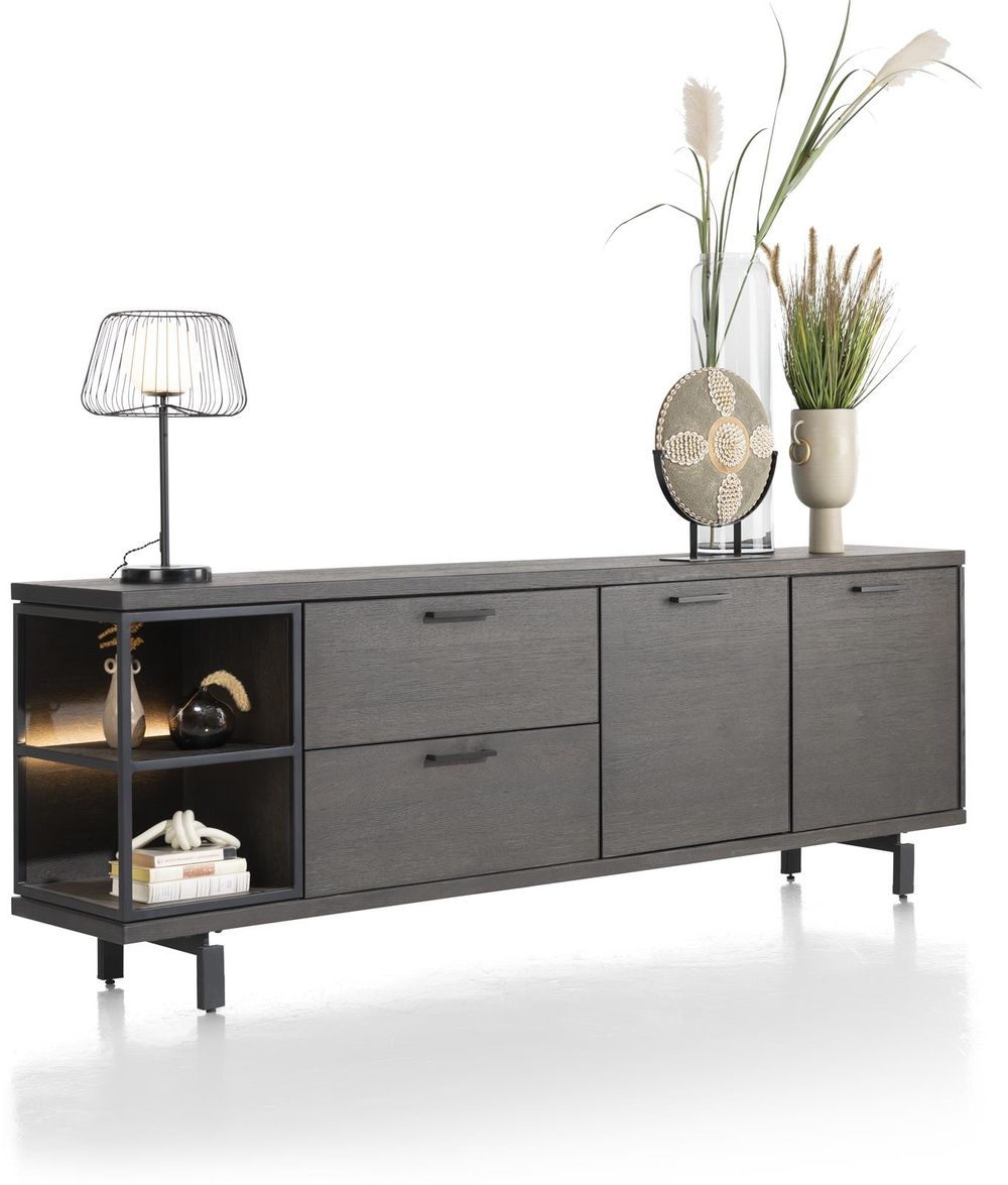 Eetkamerset RIDGEFIELD - Castle Antraciet C-HEH-304-TZ