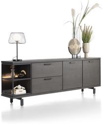 Eetkamerset RIDGEFIELD - Castle Antraciet C-HEH-304-TZ