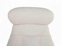 Relaxfauteuil ELEGANT - Leder beige / Walnoot THC-37-002-TZ1