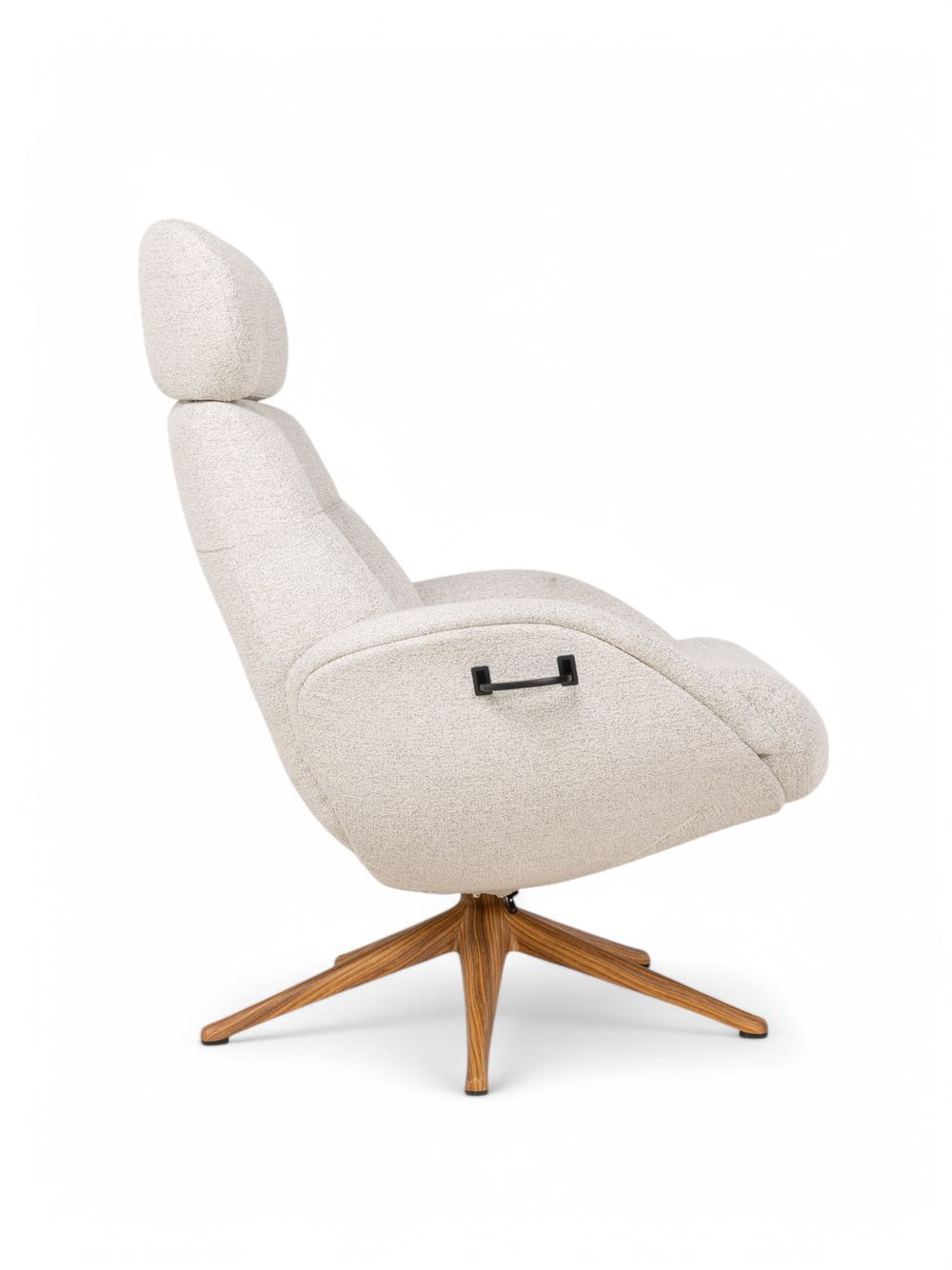 Relaxfauteuil ELEGANT - Beige / Walnoot THC-37-001-TZ