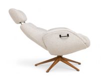 Relaxfauteuil ELEGANT - Beige / Walnoot THC-37-001-TZ