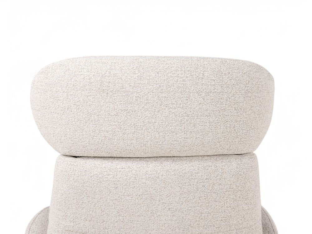 Relaxfauteuil ELEGANT - Beige / Walnoot THC-37-001-TZ