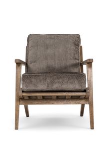 Fauteuil OSAKA - Massief Eik / Taupe MXF-294-000001