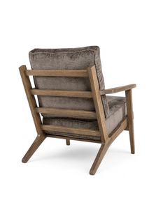 Fauteuil OSAKA - Massief Eik / Taupe MXF-294-000001