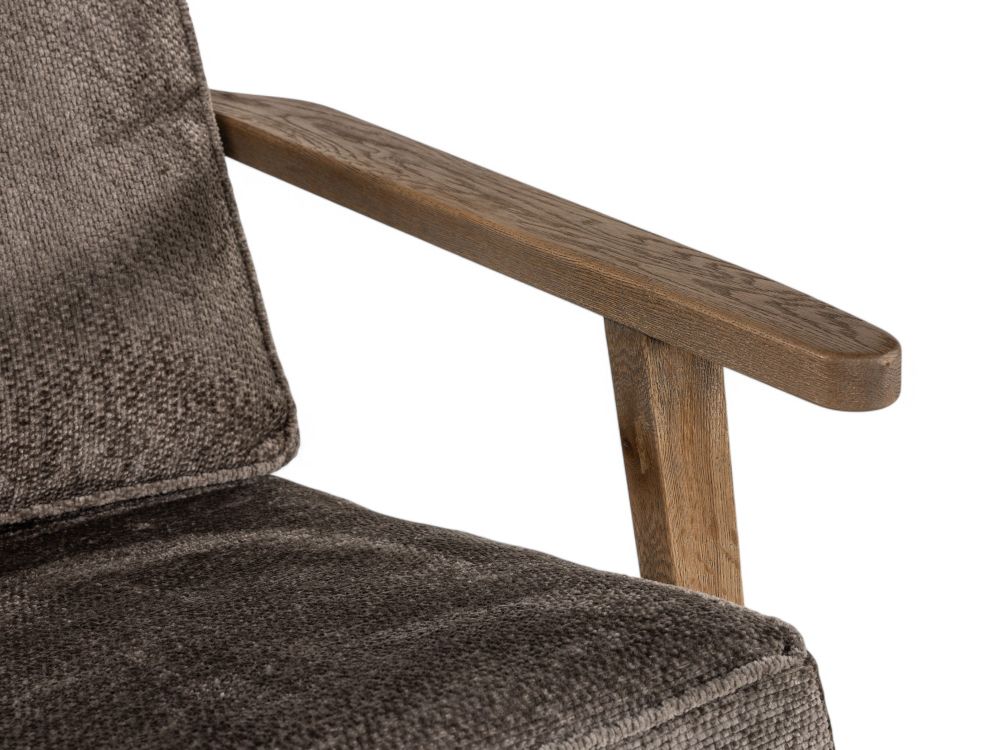 Fauteuil OSAKA - Massief Eik / Taupe MXF-294-000001