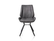 Set van 6 stoelen IVY - Antraciet / Koper C-HEH-289-TZ