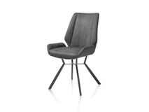 Set van 6 stoelen IVY - Antraciet / Koper C-HEH-289-TZ
