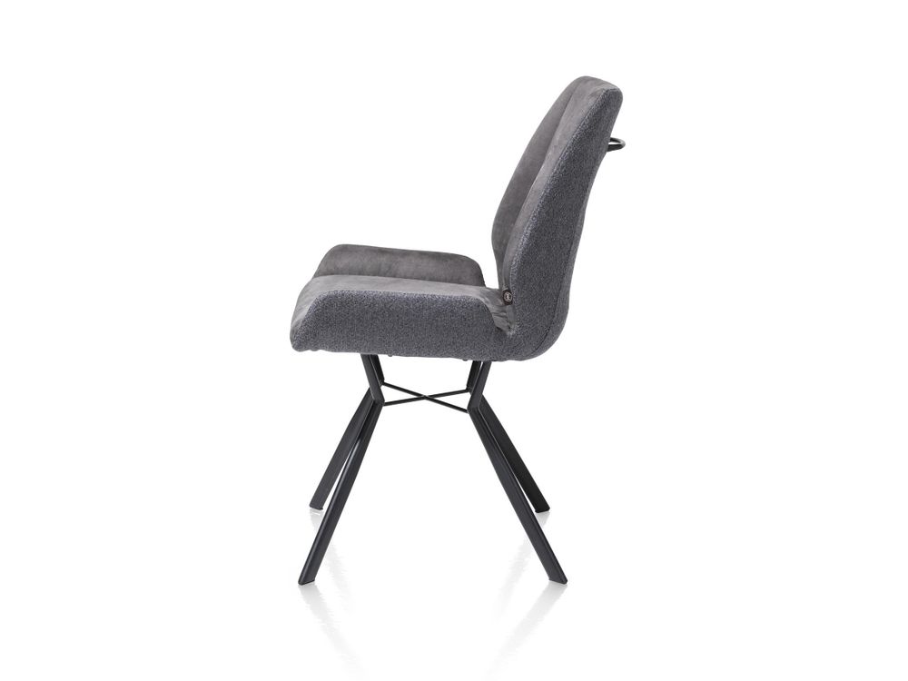 Set van 6 stoelen IVY - Antraciet / Koper C-HEH-289-TZ