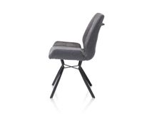 Set van 6 stoelen IVY - Antraciet / Koper C-HEH-289-TZ