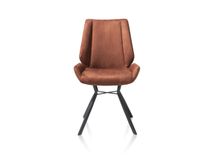 Set van 6 stoelen IVY - Antraciet / Koper C-HEH-289-TZ