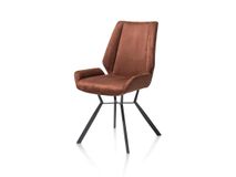 Set van 6 stoelen IVY - Antraciet / Koper C-HEH-289-TZ