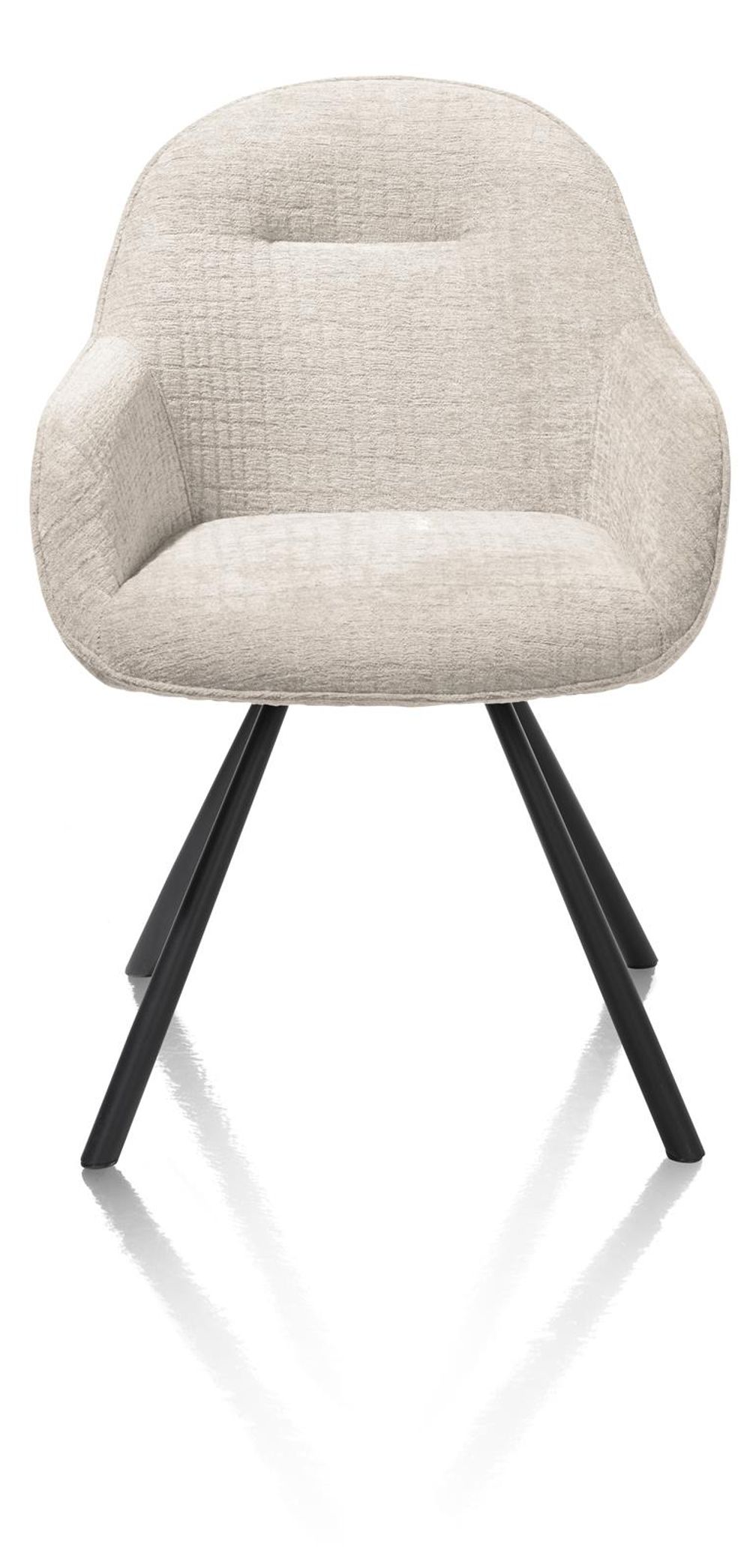 Set van 6 armstoelen CLINT - Olijf / Crème C-HEH-320-TZ