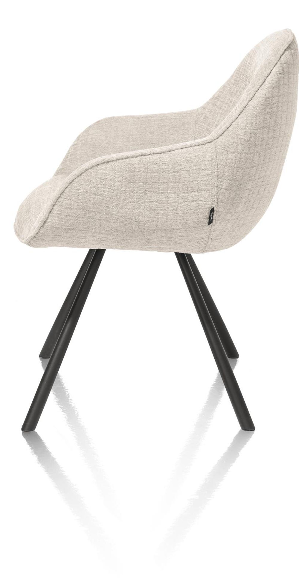 Set van 6 armstoelen CLINT - Olijf / Crème C-HEH-320-TZ