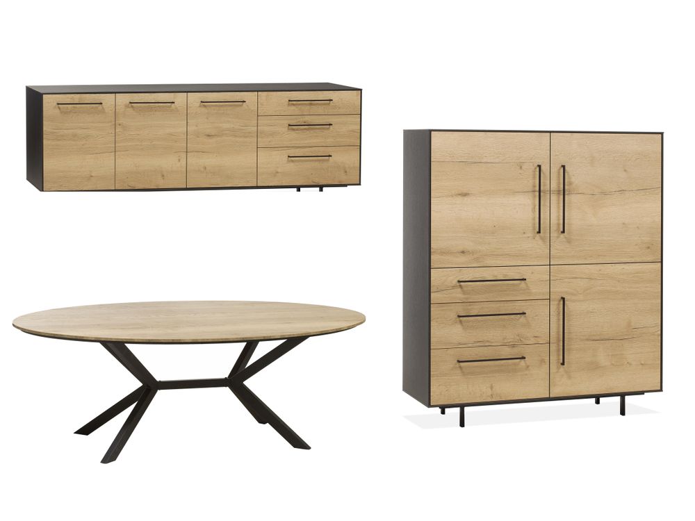 Eetkamer LECCE - Lamulux Natuur C-MXF-203-TZ