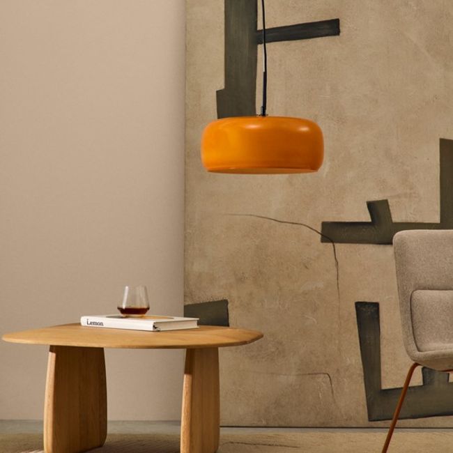 Hanglamp REIG - Blauw glas