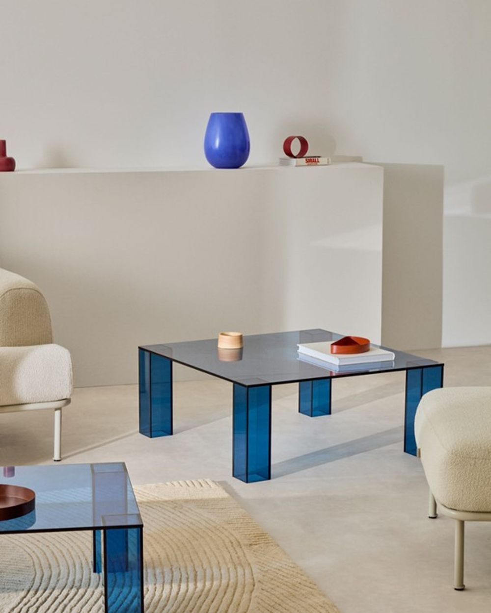 Salontafel ADULARIA - Donkergrijs glas KAV T0600054CC26