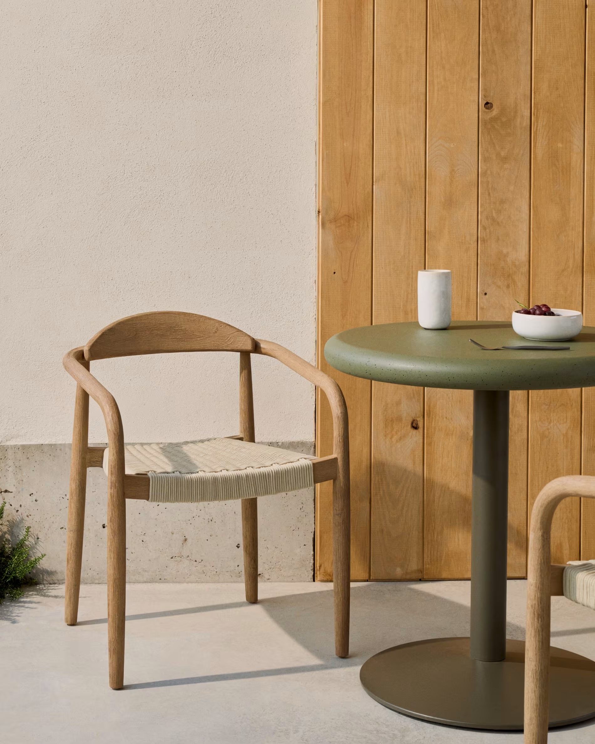 Stoel NINA - Acaciahout / Ecru