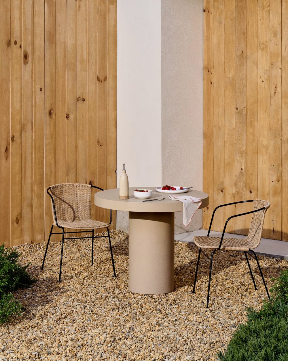 Tuintafel AIGUABLAVA - Beige cement KAV T00048PR39