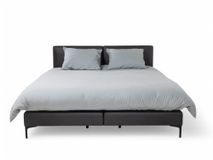 Boxspring VIENNA - Zwart lederlook SFD-83-000003-N100