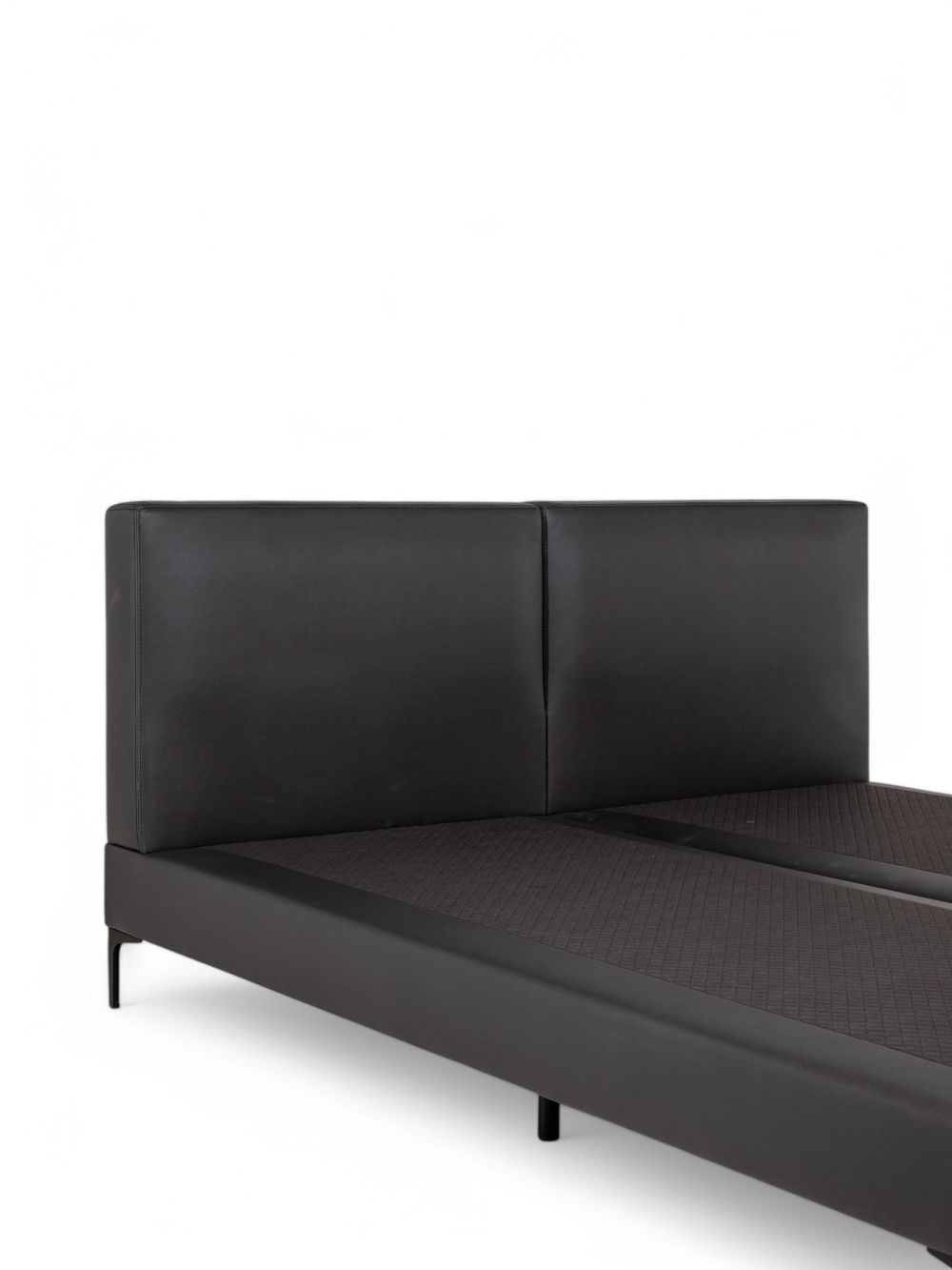 Boxspring VIENNA - Zwart lederlook SFD-83-000003-N100