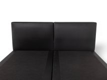 Boxspring VIENNA - Zwart lederlook SFD-83-000003-N100